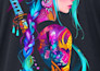 halftone your artwork with black or white knockout for dtf printing
